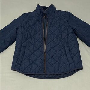 J. Crew Navy Quilted Jacket